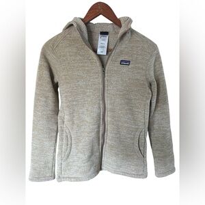Patagonia Kids Beige Full-Zip Hoodie